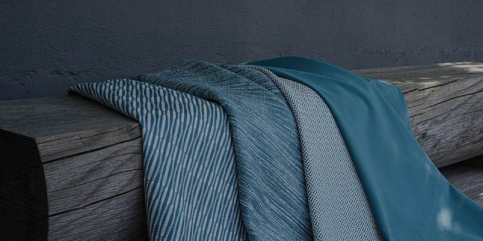 Tessuti blu per l'outdoor