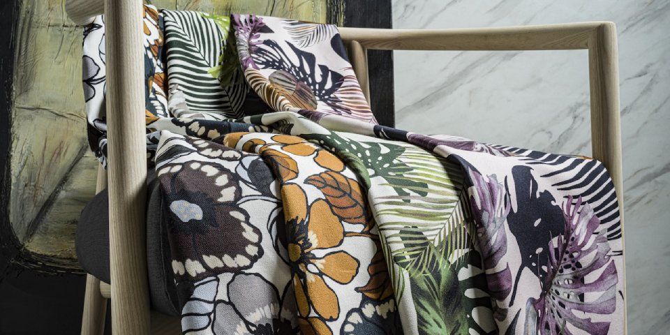 Tessuti stampati tema floreale