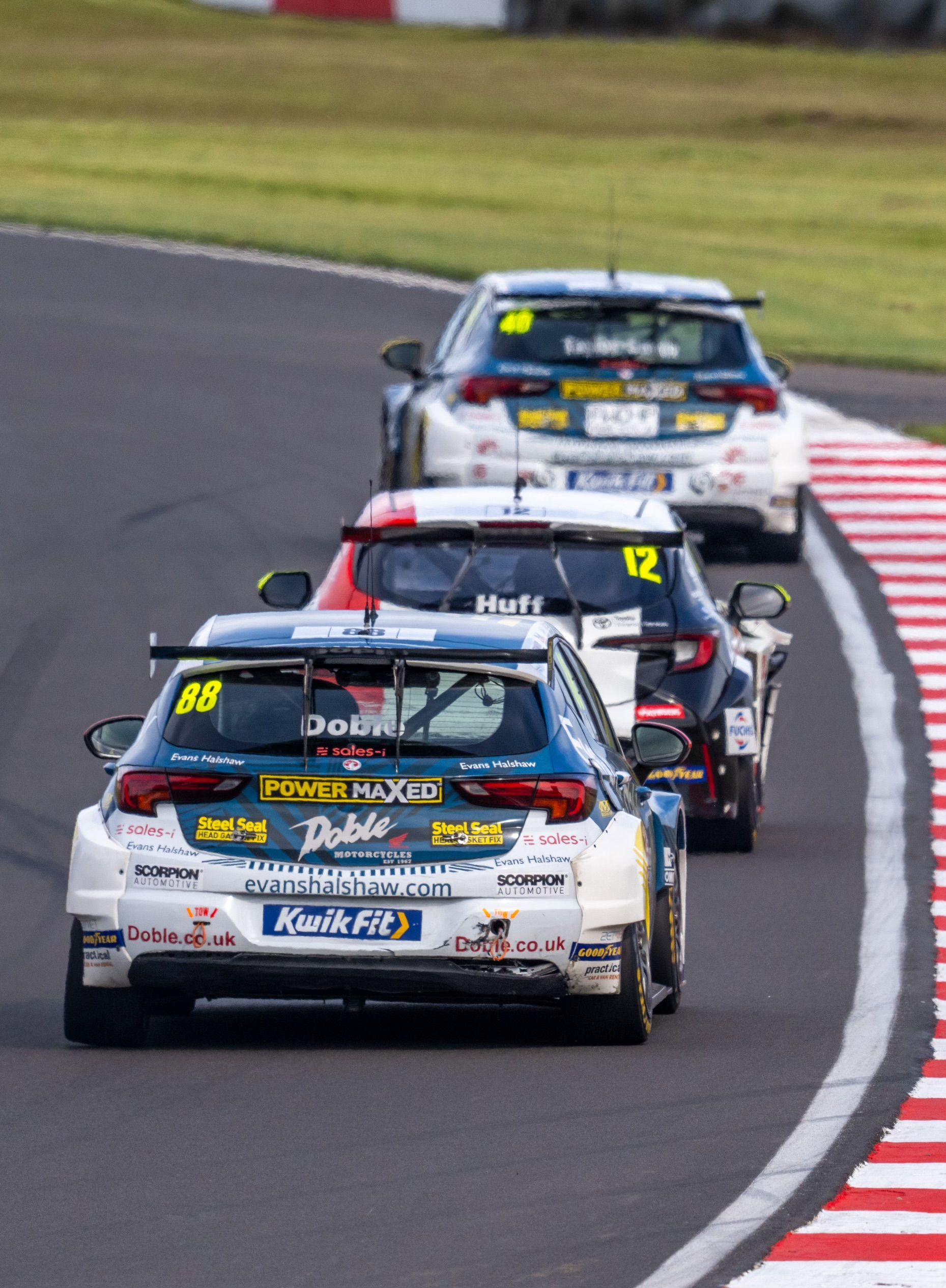 A race car with the number 12 on the back