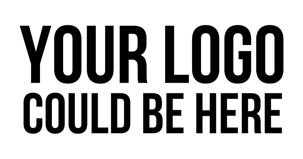 A black and white logo that says `` your logo could be here ''.