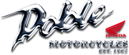 A logo for dale motorcycles with a honda logo