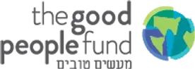 A logo for the good people fund with a globe on it