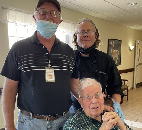 Senior Eating Their Meals — Hazleton, PA — Laurels Senior Living Community