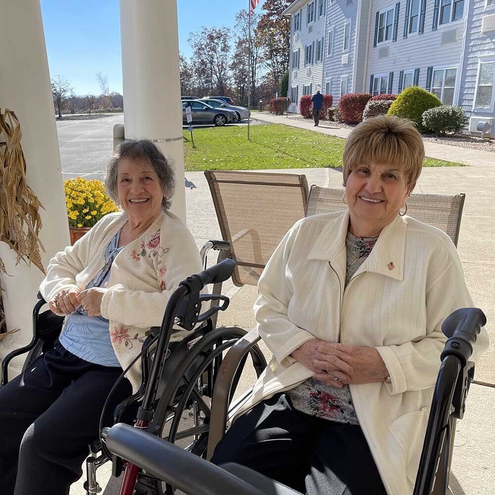 Louise and Rita — Hazleton, PA — Laurels Senior Living Community