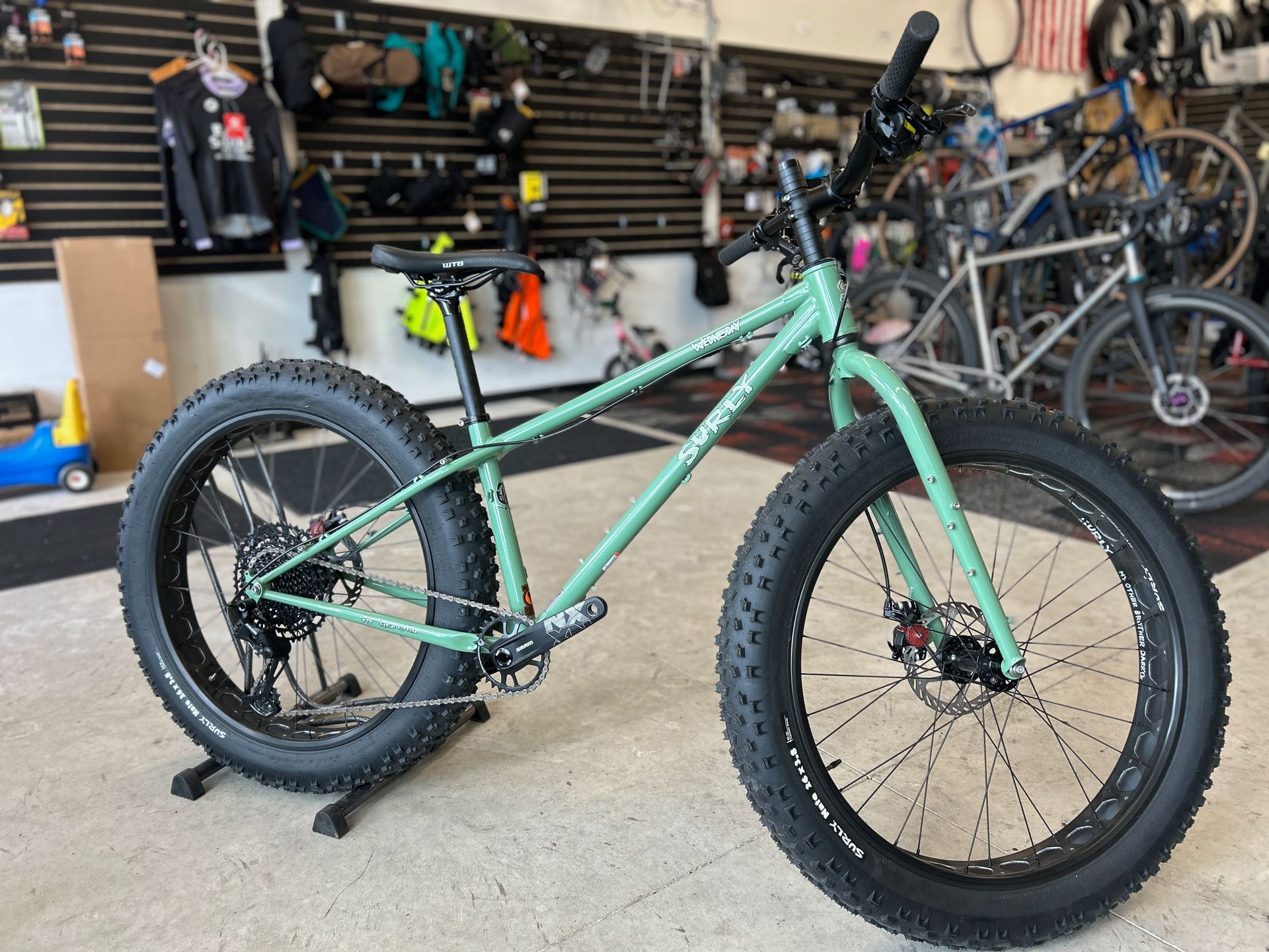 stock green bike