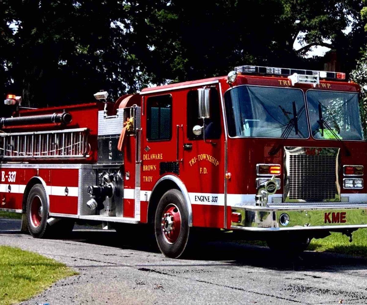 Tri Township historical photo of 70s or 80s fire engine