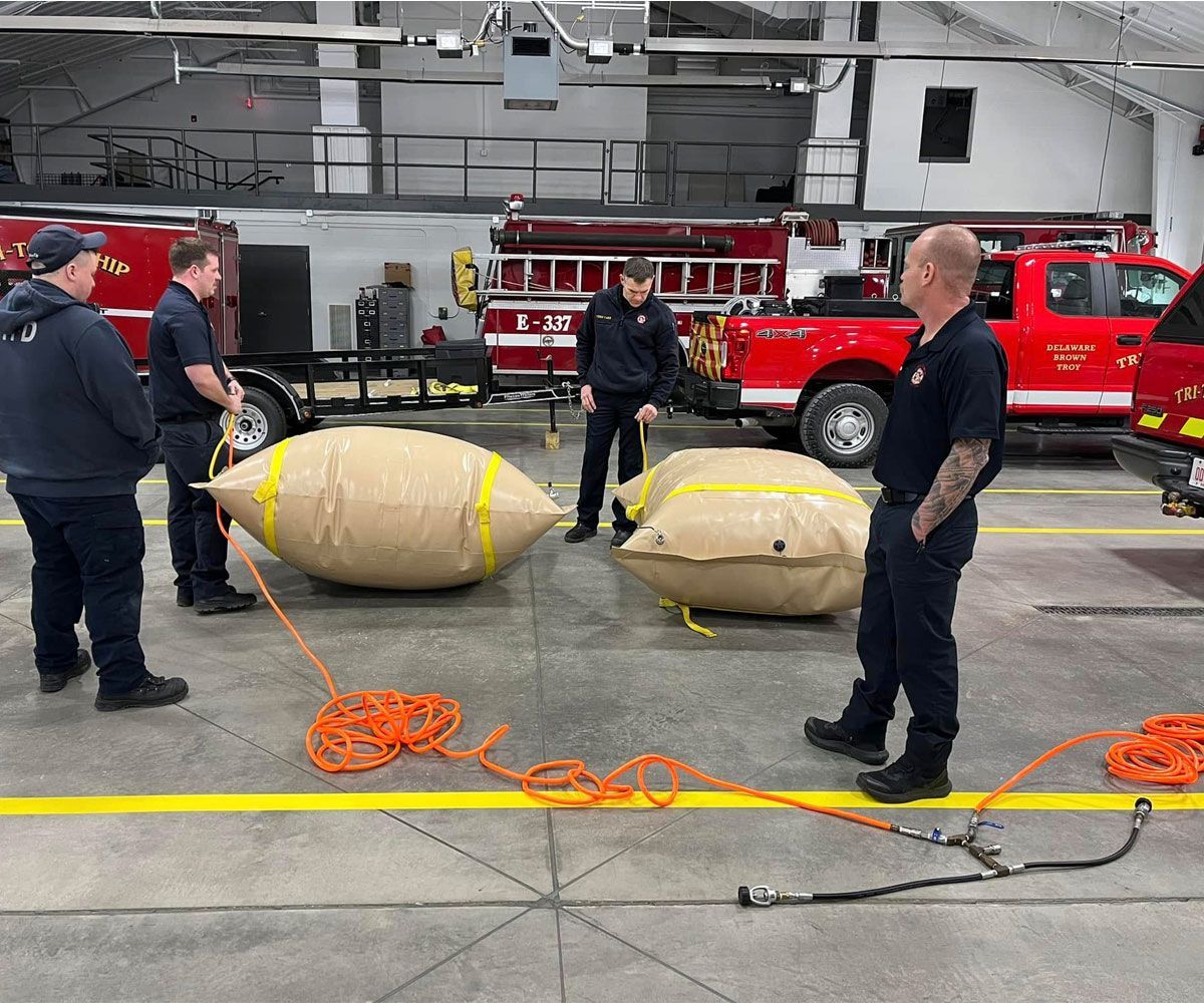 Tri Township Joint Fire District in Delaware, OH equipment bay