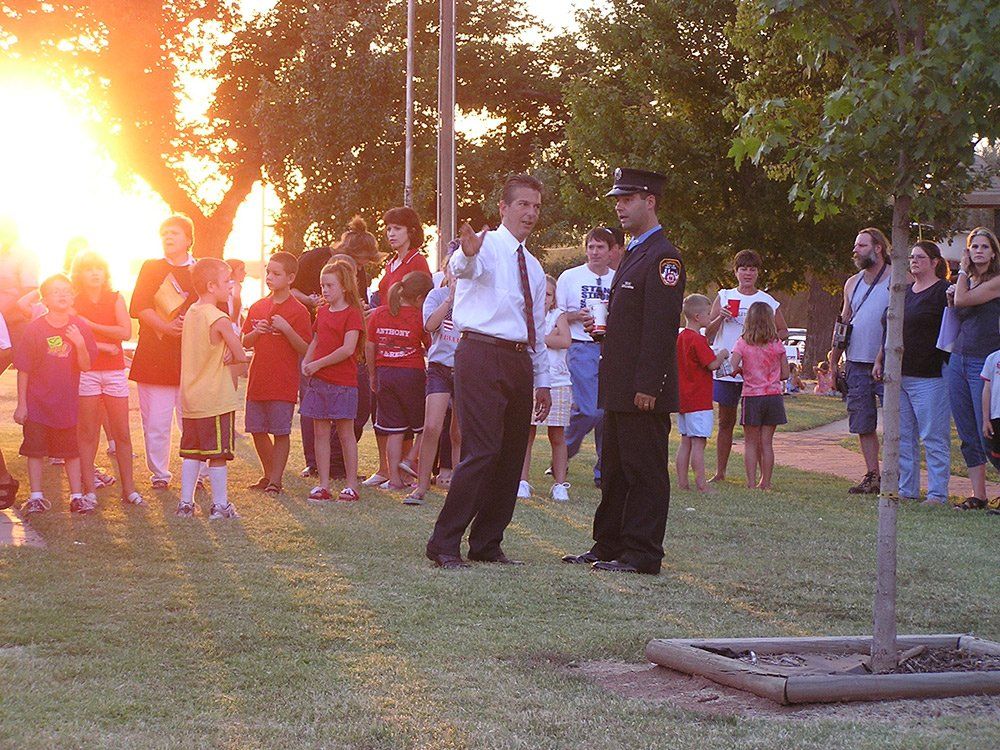 Mayor Schott and Jimmy
