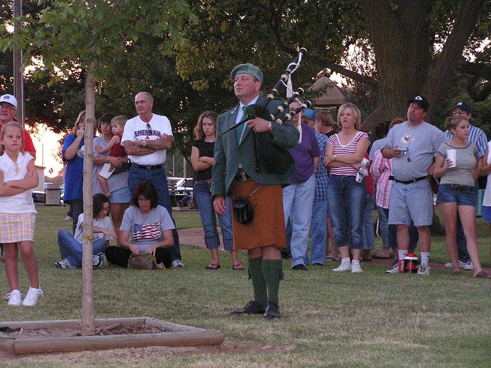 Bagpiper Kevin O'Rourke