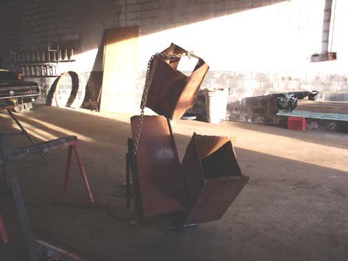 The 3 pieces of World Trade Center steel