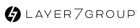 Layer 7 Group logo: a black circle with a lightning bolt inside and the words "LAYER 7 GROUP".