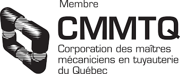un logo noir et blanc pour l entreprise CMMTQ Corporation des maîtres mécaniciens en tuyauterie du Québec