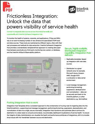 Interlink Software - Integration Hub Data Sheet PDF