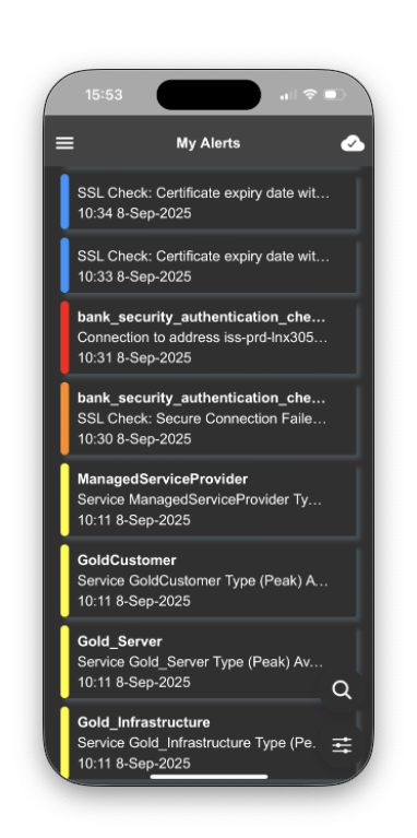 Mobile Alert View