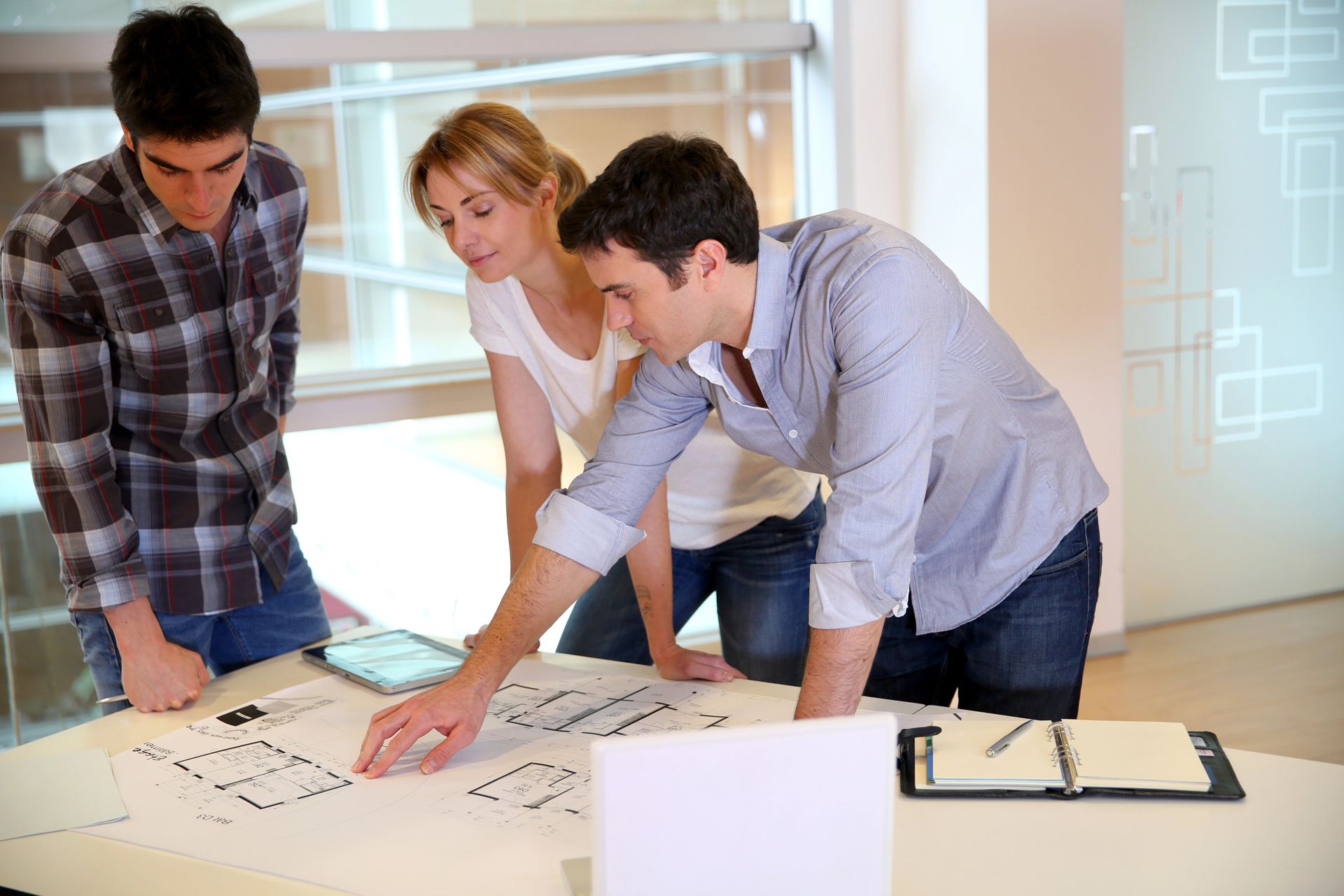 A Team meeting at Architect office 