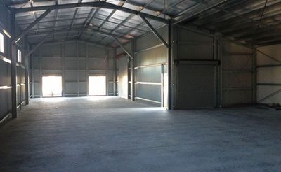 large shed interior