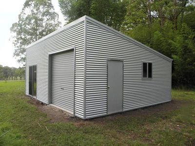 skillion roofed shed