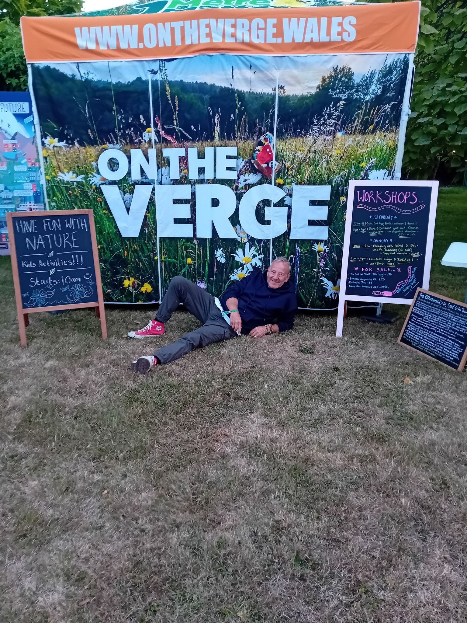 Martin Draper from On The Verge Wales at the Green Man Festival 2025