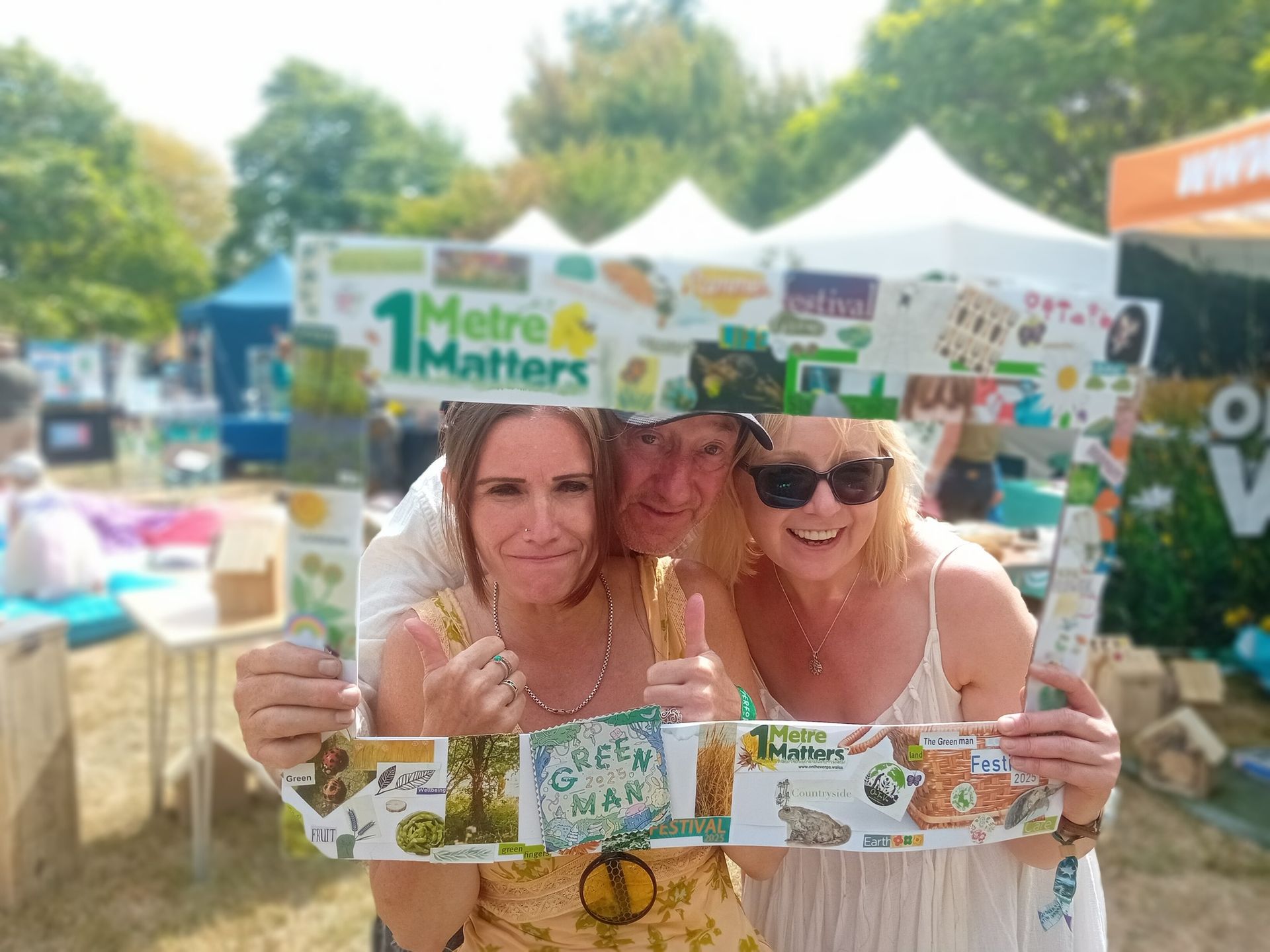 On the Verge picture frame at the Green Man Festival 2025