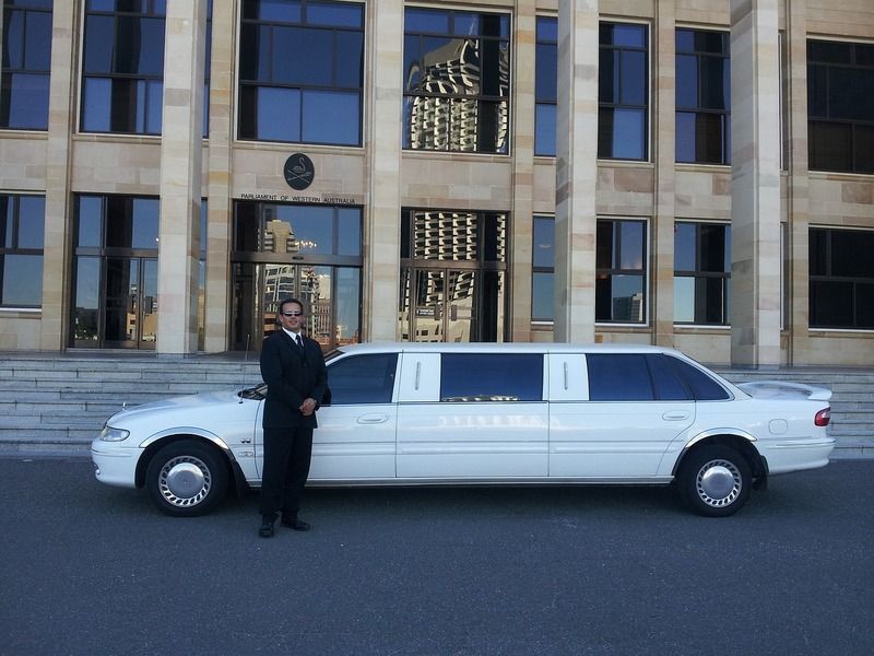 A limo used for luxury car service.