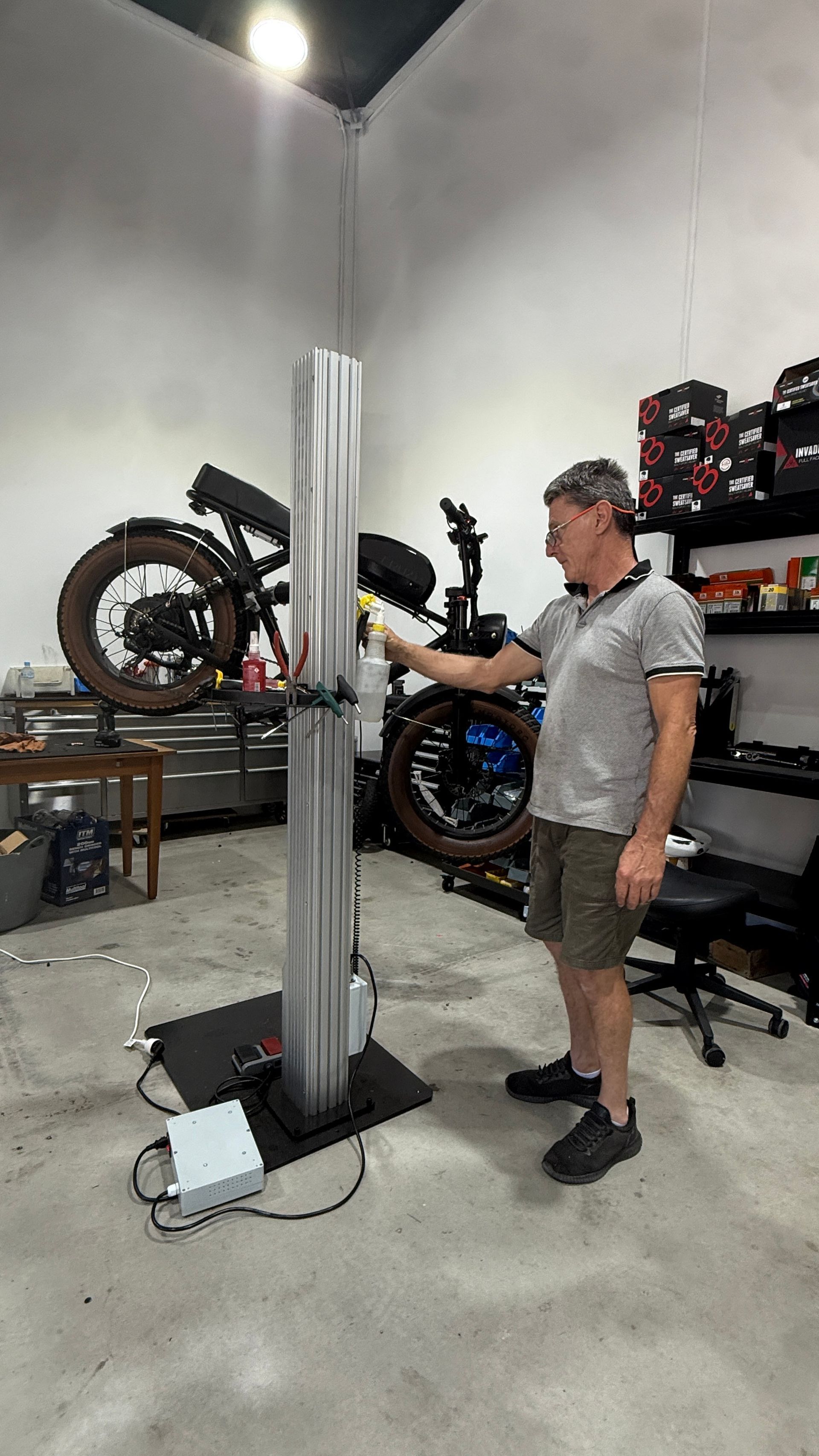 Electric Tricycles and Bikes Inside a Workshop — E-Go-Try-Bikes in Nelson Bay, NSW