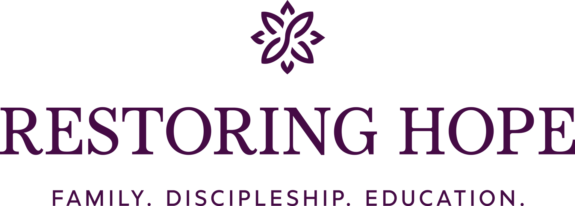 Restoring Hope logo: Empowering orphaned & vulnerable children in South Asia through family, education, and discipleship.