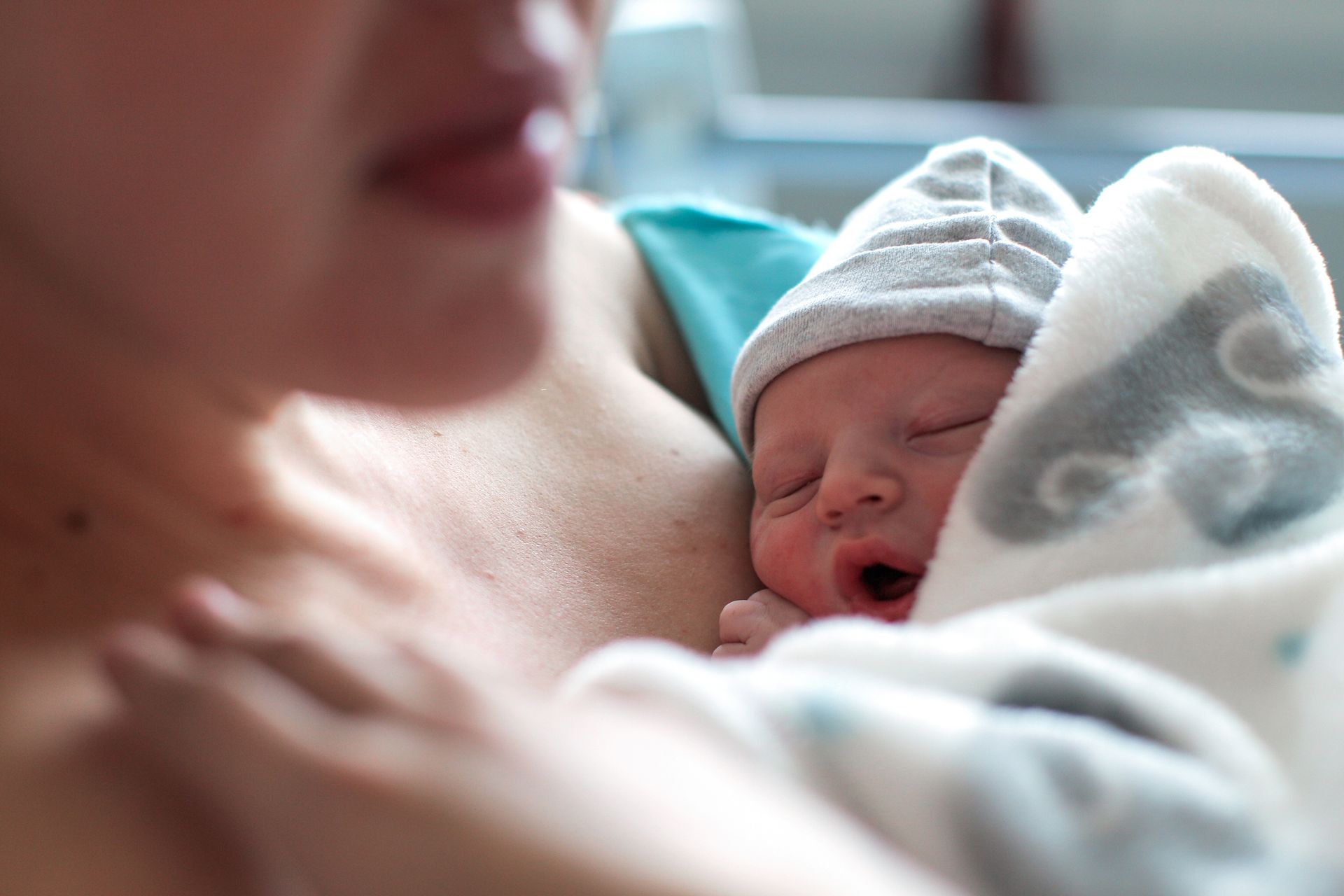 A Newborn Baby Boy Breastfeeding for the First Time — Madison, MS — Capital City Children & Adolescent Clinic, PLLC