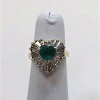 Aqua Green Stone Ring — Asheville, NC — Gold & Diamond Connection