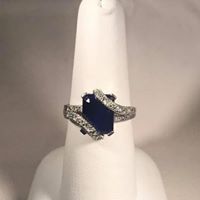 Deep Blue Stone Ring — Asheville, NC — Gold & Diamond Connection
