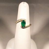 Green Stone Ring — Asheville, NC — Gold & Diamond Connection