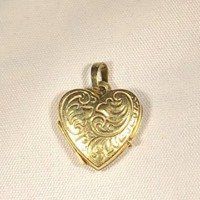 Heart Shape With Engraved Design Locket Necklace — Asheville, NC — Gold & Diamond Connection