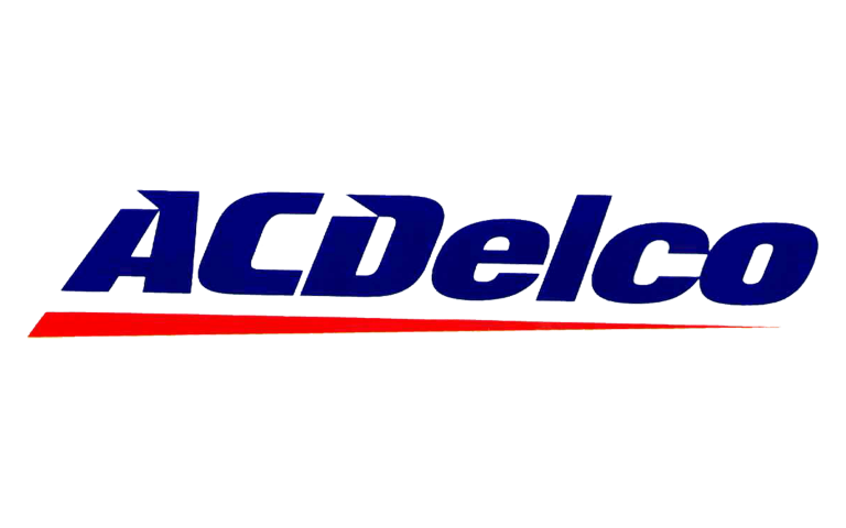 ACDelco logo: blue and red text on a white background.