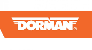 Dorman logo on orange rectangle with white text and wings.