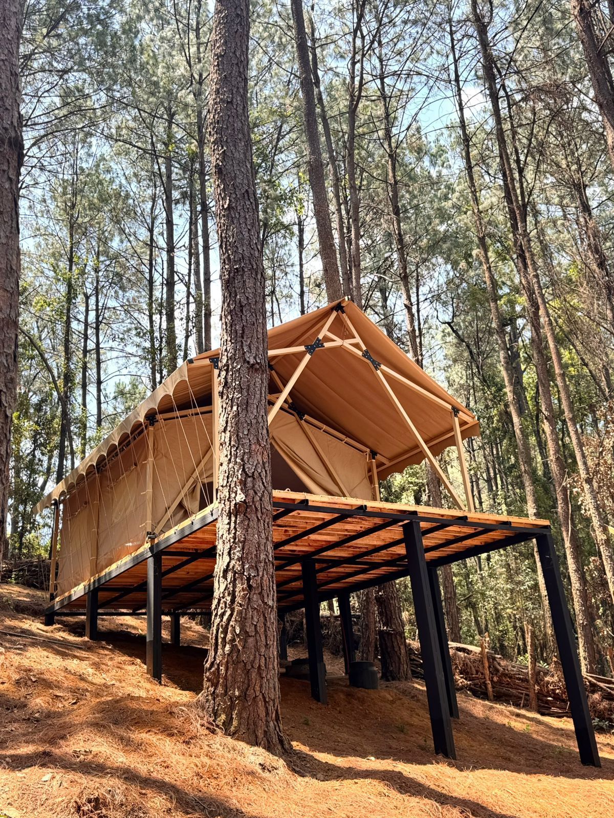 A sunset over a mountain range with a lot of fog