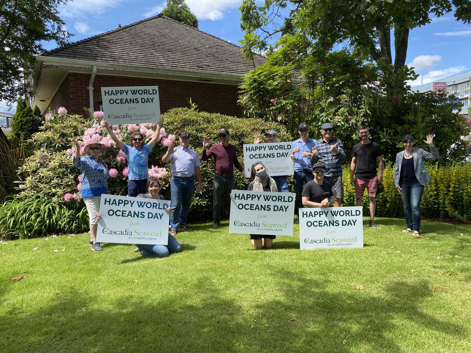 Cascadia Seaweed Celebrates World Oceans Day With A Sign Waving Event