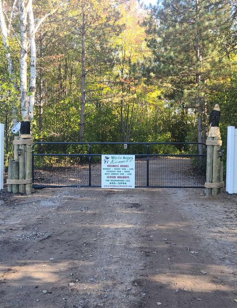Business Gate And Signage — Freeland, MI, — Windy Acres Kennels