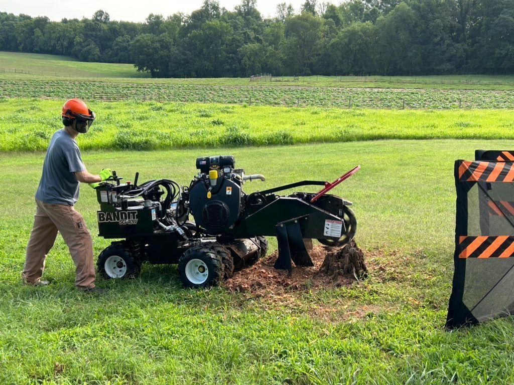Grass cutting and landscaping services being shown in Southern Maryland