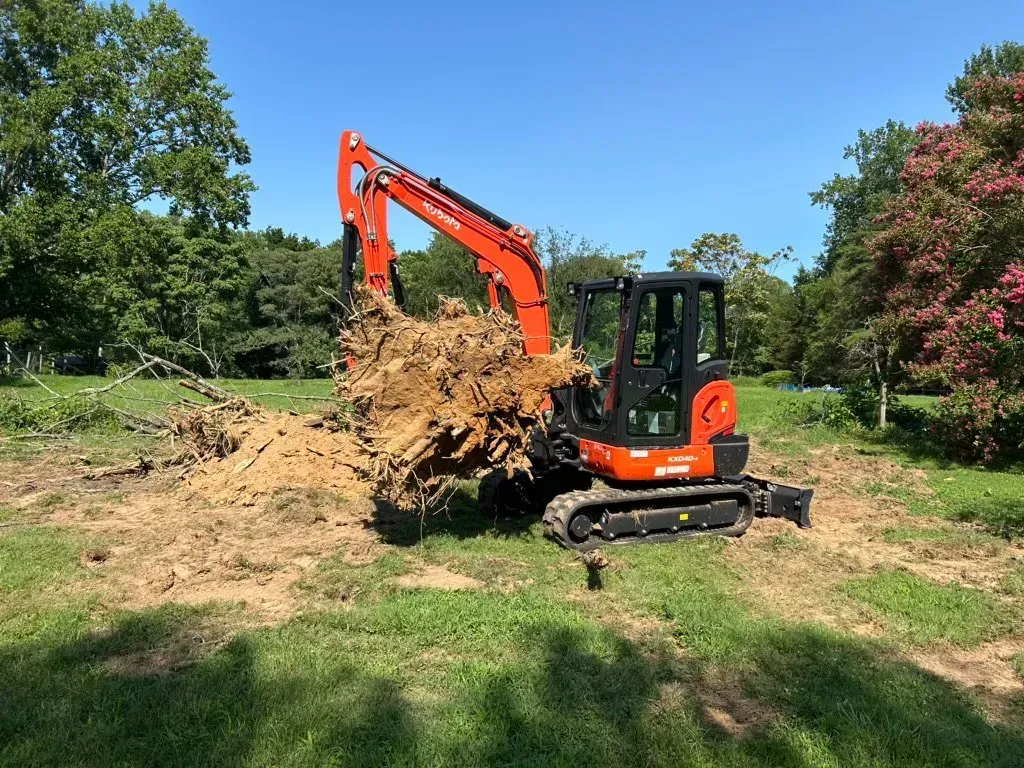 skid steer excavation machine
