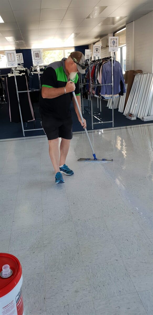 Mopping commercial floors — Cleaning Projects in Mulwala, NSW