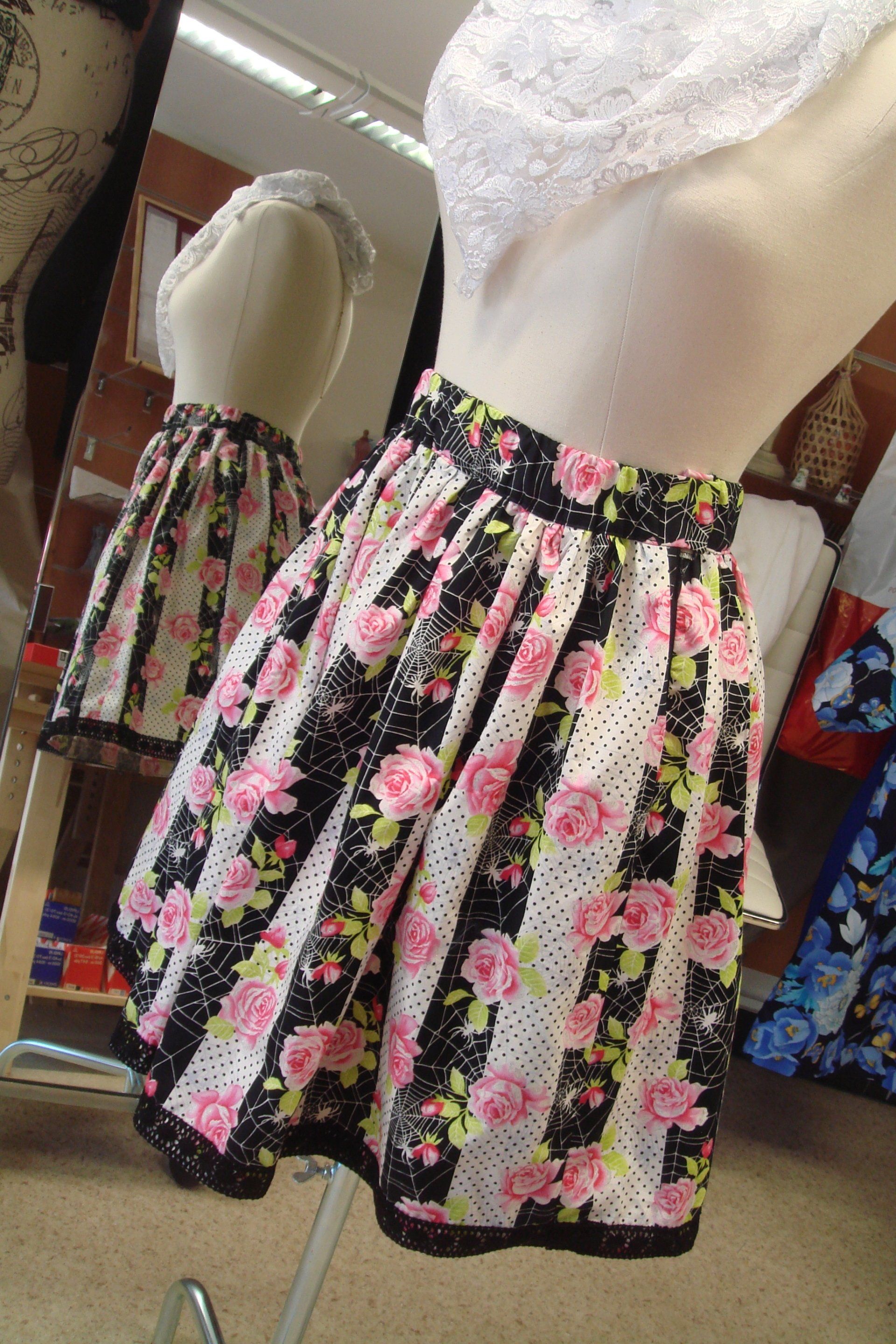 GKhan atelier Couture Chailly Lausanne - Retouches jupe à fleurs