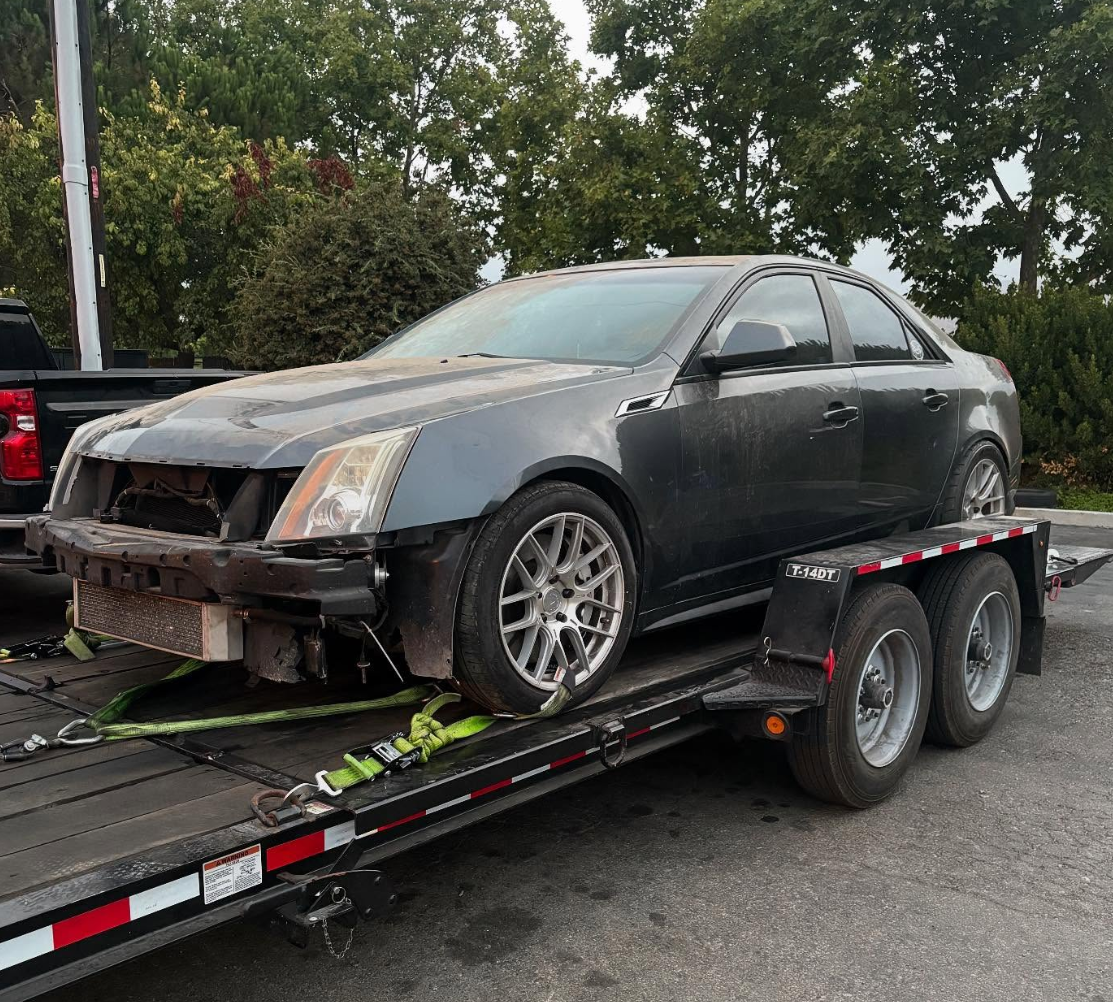 a car being towed in PA
