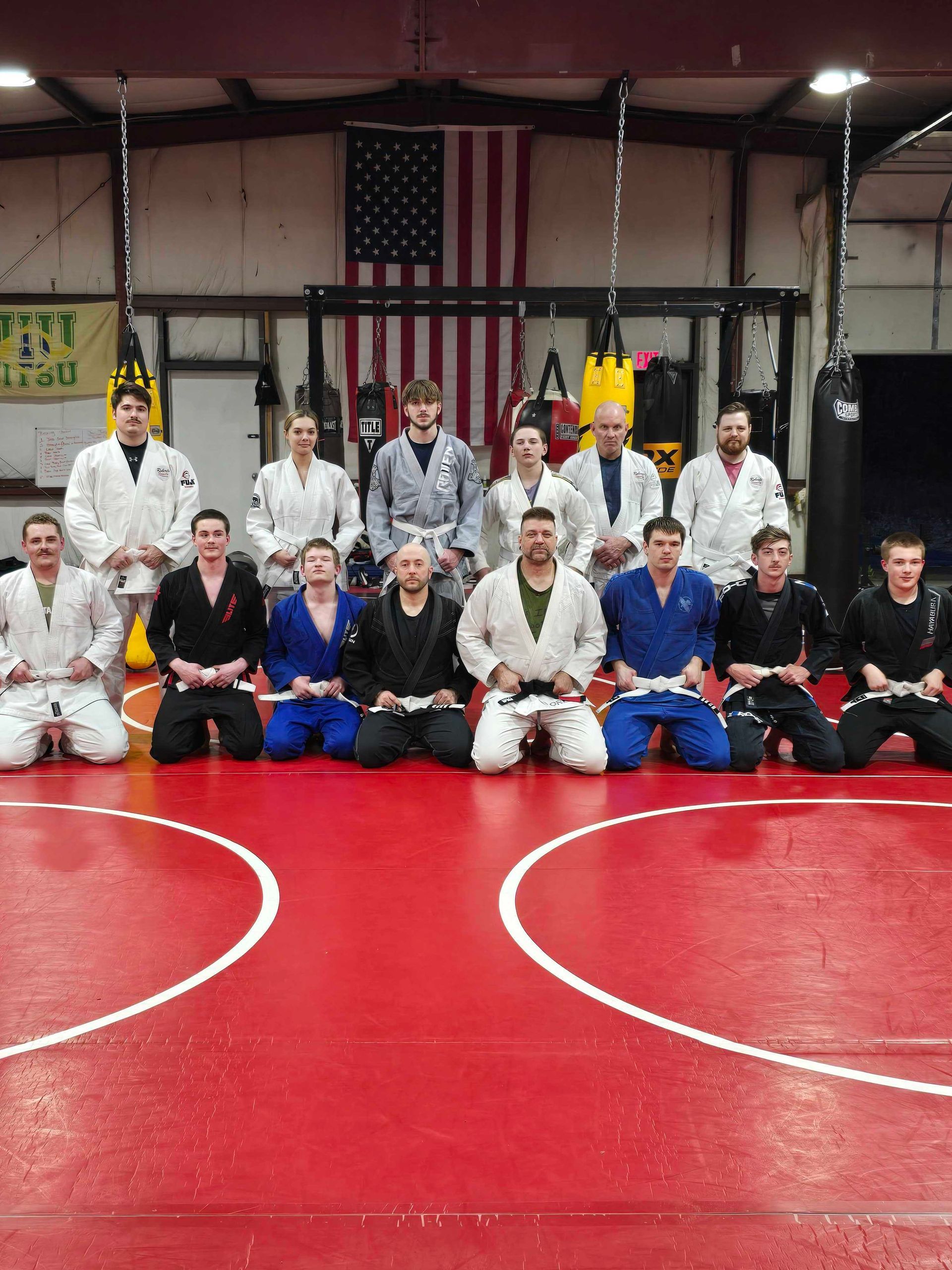 Teens practicing martial arts at Roberts Family MMA in Orange MA to build discipline confidence.