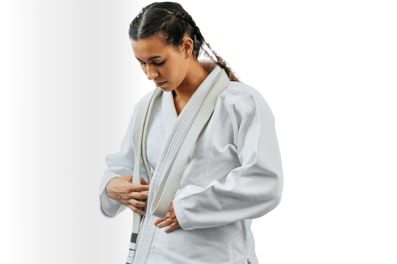 Women practice jiu jitsu self-defense drills at Roberts Family Mixed Martial Arts in Orange, MA, building confidence.