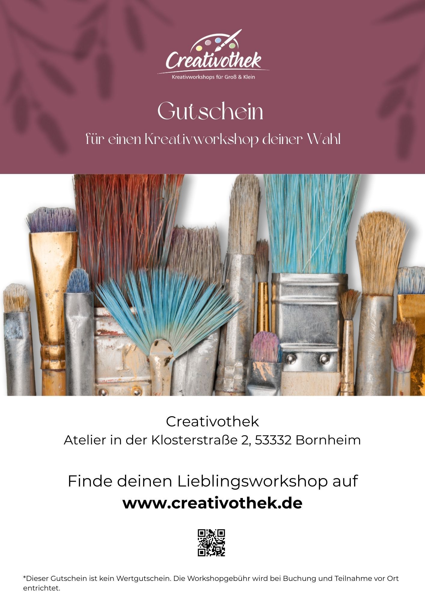 Gutschein Kreativworkshop