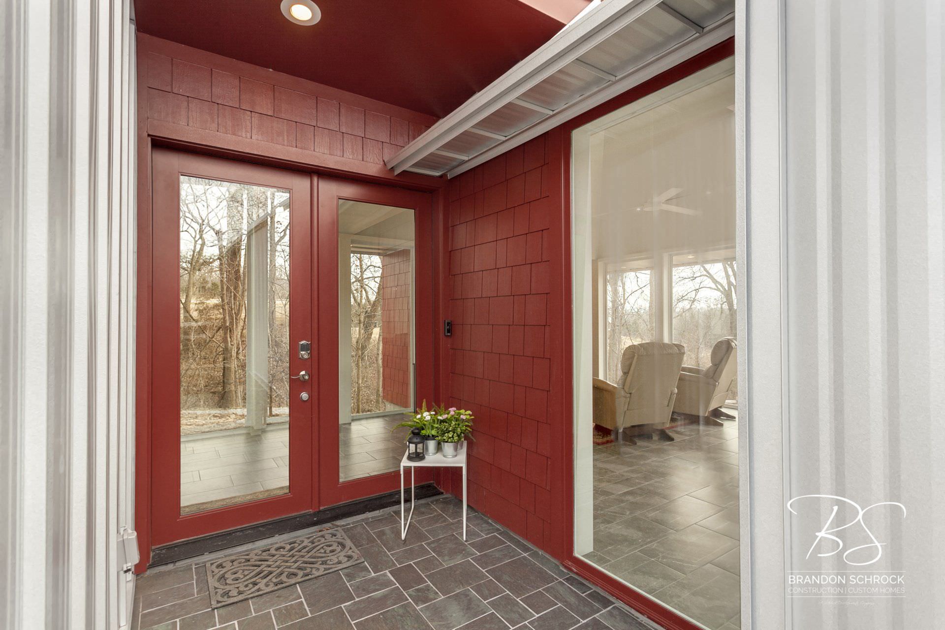 modern industrial home entryway