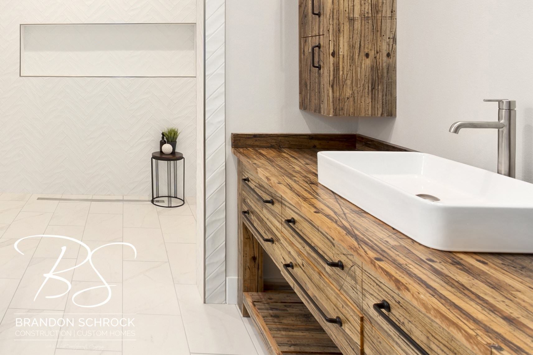 traditional modern farmhouse bathroom