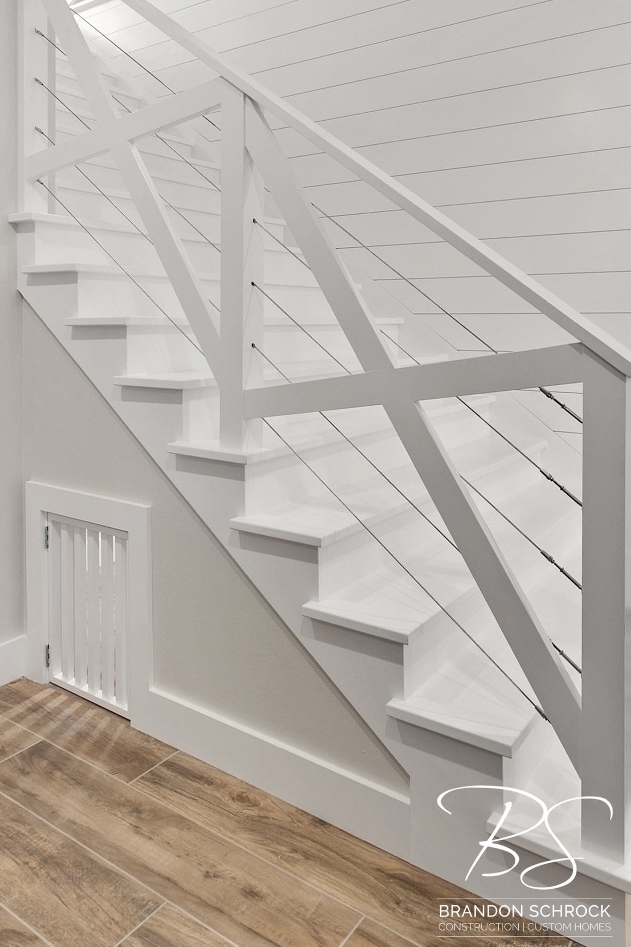 traditional modern farmhouse staircase