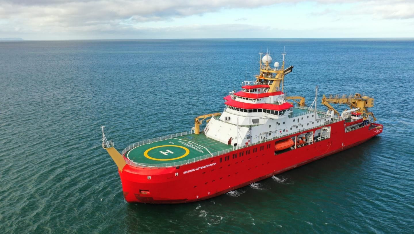 RRS Sir David Attenborough at sea