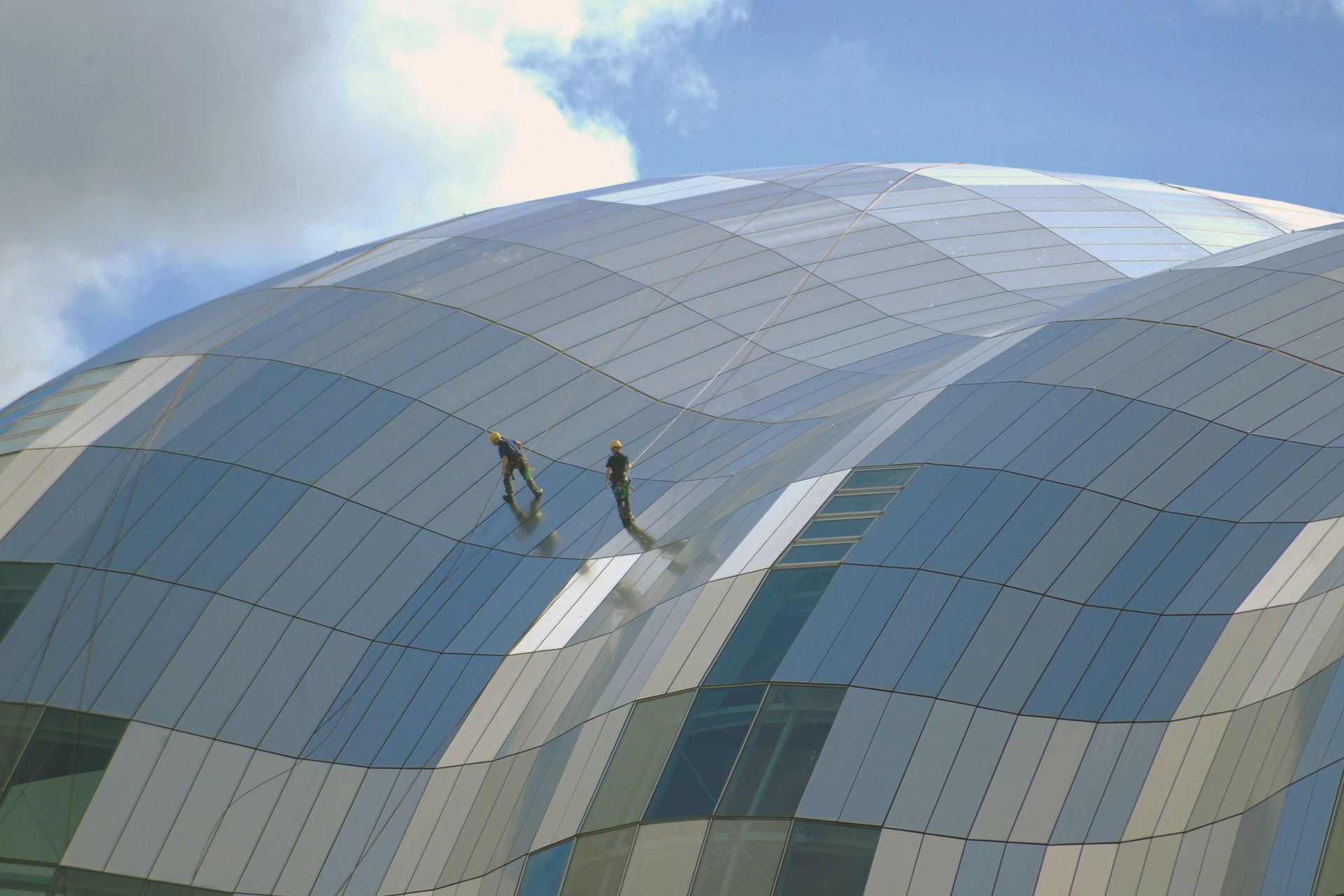 High Glass Cleaning Rope Access