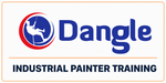 Dangle Academy Industrial Painter Training badge graphic with Dangle logo and industrial painter training text